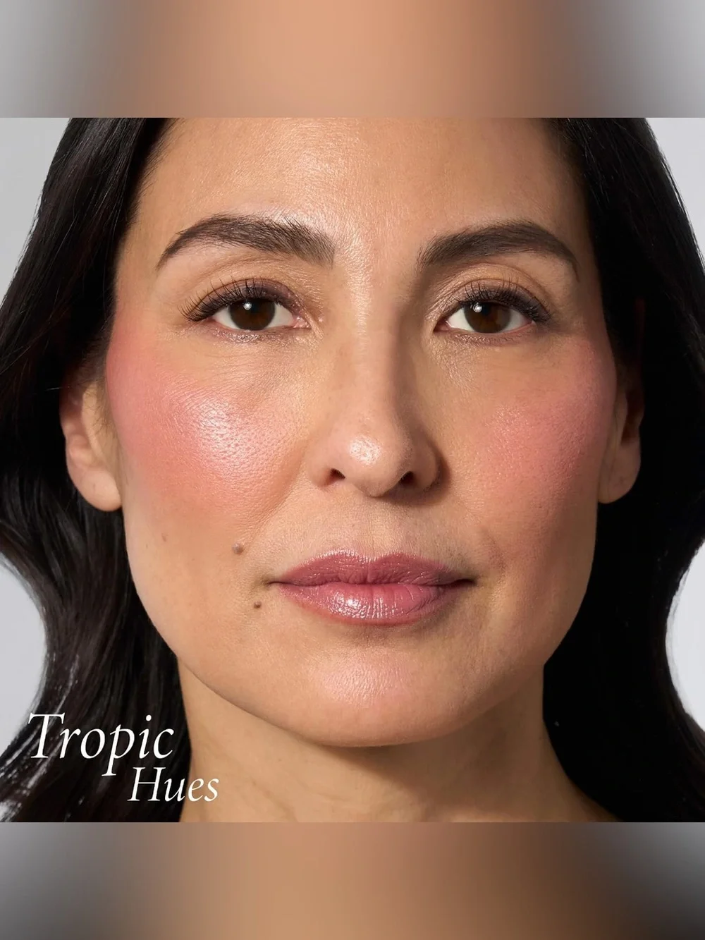 Laura Geller Tropic Hues Mini Baked Blush-n-Brighten Marbleized Blush-pink coral
